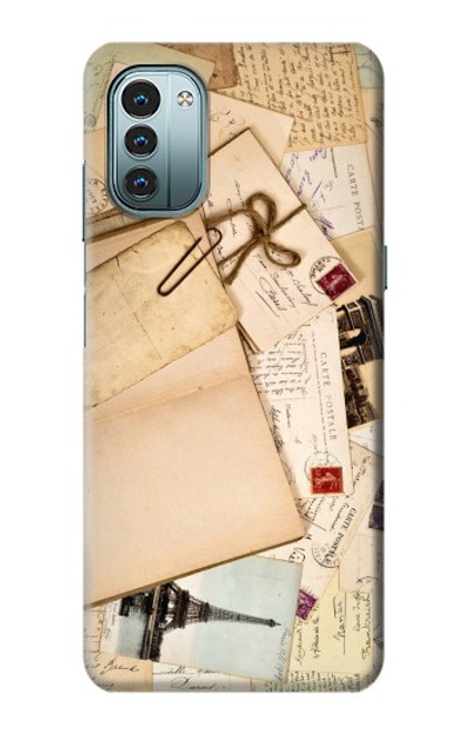 S3397 はがき思い出 Postcards Memories Nokia G11, G21 バックケース、フリップケース・カバー