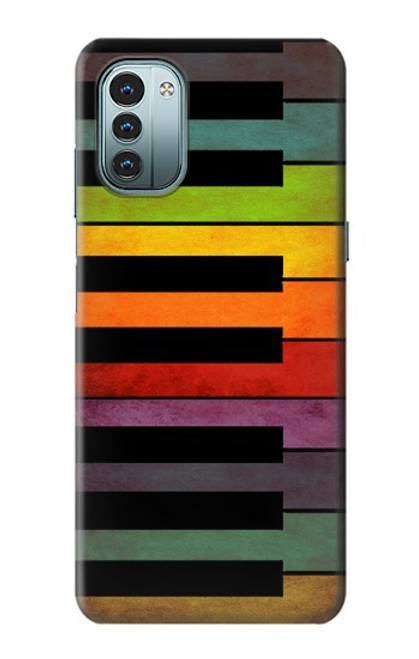 S3451 カラフルなピアノ Colorful Piano Nokia G11, G21 バックケース、フリップケース・カバー