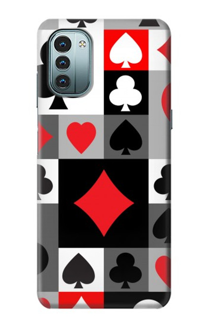 S3463 ポーカーカード Poker Card Suit Nokia G11, G21 バックケース、フリップケース・カバー