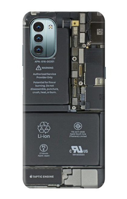 S3467 携帯電話の中のグラフィック Inside Mobile Phone Graphic Nokia G11, G21 バックケース、フリップケース・カバー