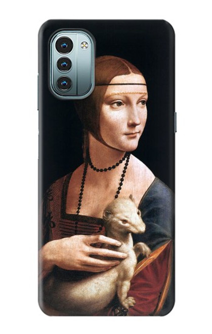 S3471 エルミン・レオナルド・ダ・ヴィンチ Lady Ermine Leonardo da Vinci Nokia G11, G21 バックケース、フリップケース・カバー