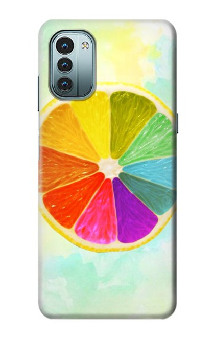 S3493 カラフルなレモン Colorful Lemon Nokia G11, G21 バックケース、フリップケース・カバー