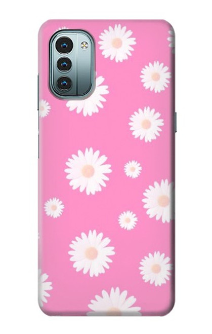 S3500 ピンクの花柄 Pink Floral Pattern Nokia G11, G21 バックケース、フリップケース・カバー