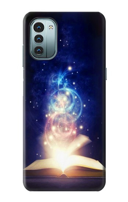 S3554 魔法書 Magic Spell Book Nokia G11, G21 バックケース、フリップケース・カバー