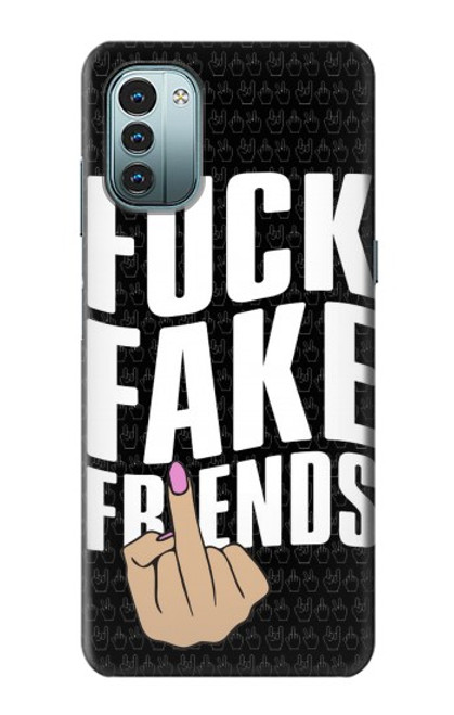 S3598 中指の友達 Middle Finger Friend Nokia G11, G21 バックケース、フリップケース・カバー