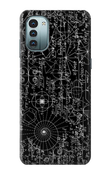 S3808 数学黒板 Mathematics Blackboard Nokia G11, G21 バックケース、フリップケース・カバー