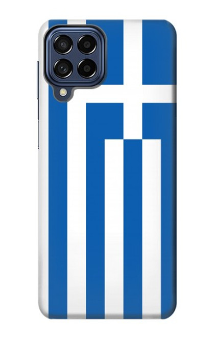 S3102 ギリシャの国旗 Flag of Greece Samsung Galaxy M53 バックケース、フリップケース・カバー