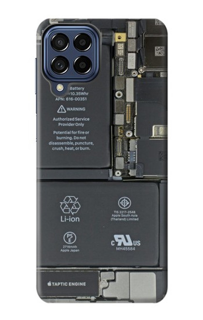 S3467 携帯電話の中のグラフィック Inside Mobile Phone Graphic Samsung Galaxy M53 バックケース、フリップケース・カバー