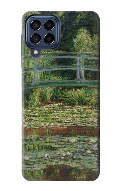 S3674 クロードモネ歩道橋とスイレンプール Claude Monet Footbridge and Water Lily Pool Samsung Galaxy M53 バックケース、フリップケース・カバー