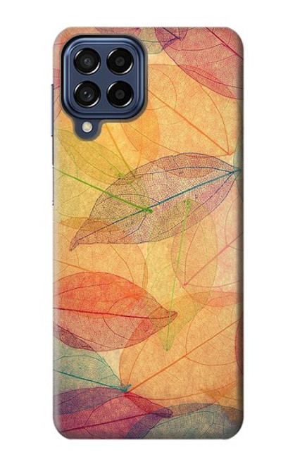 S3686 秋シーズン葉秋 Fall Season Leaf Autumn Samsung Galaxy M53 バックケース、フリップケース・カバー