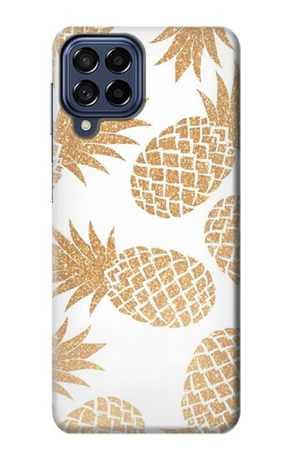 S3718 シームレスパイナップル Seamless Pineapple Samsung Galaxy M53 バックケース、フリップケース・カバー