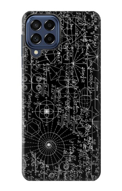 S3808 数学黒板 Mathematics Blackboard Samsung Galaxy M53 バックケース、フリップケース・カバー