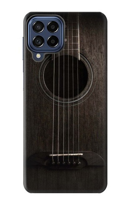 S3834 ブラックギター Old Woods Black Guitar Samsung Galaxy M53 バックケース、フリップケース・カバー