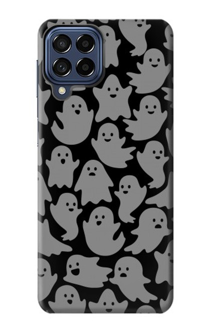 S3835 かわいいゴーストパターン Cute Ghost Pattern Samsung Galaxy M53 バックケース、フリップケース・カバー