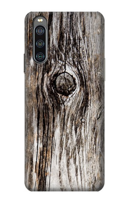 S2844 古い木材樹皮 グラフィック Old Wood Bark Printed Sony Xperia 10 IV バックケース、フリップケース・カバー