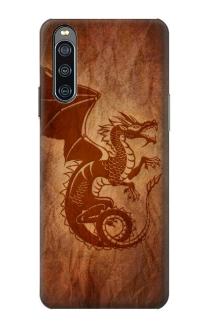 S3086 レッド・ドラゴン Red Dragon Tattoo Sony Xperia 10 IV バックケース、フリップケース・カバー