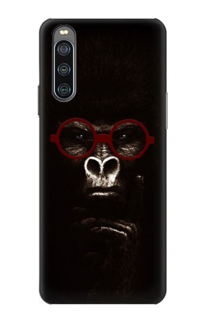 S3529 思考ゴリラ Thinking Gorilla Sony Xperia 10 IV バックケース、フリップケース・カバー
