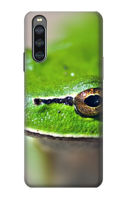 S3845 緑のカエル Green frog Sony Xperia 10 IV バックケース、フリップケース・カバー