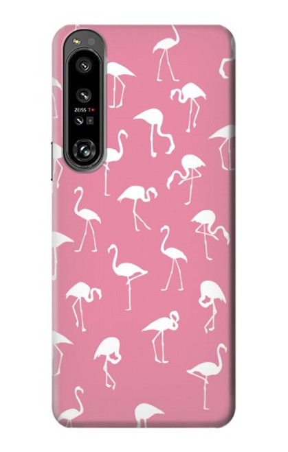 S2858 ピンクフラミンゴ柄 Pink Flamingo Pattern Sony Xperia 1 IV バックケース、フリップケース・カバー