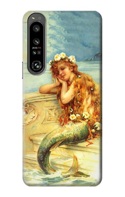 S3184 リトルマーメイドの絵画 Little Mermaid Painting Sony Xperia 1 IV バックケース、フリップケース・カバー