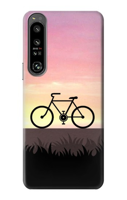 S3252 自転車 日没 Bicycle Sunset Sony Xperia 1 IV バックケース、フリップケース・カバー