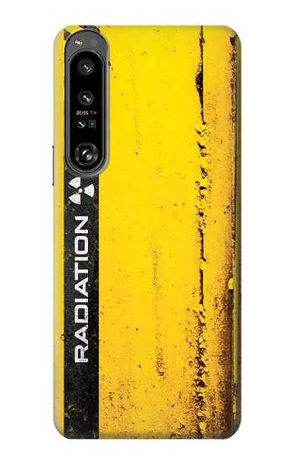 S3714 放射線警告 Radiation Warning Sony Xperia 1 IV バックケース、フリップケース・カバー
