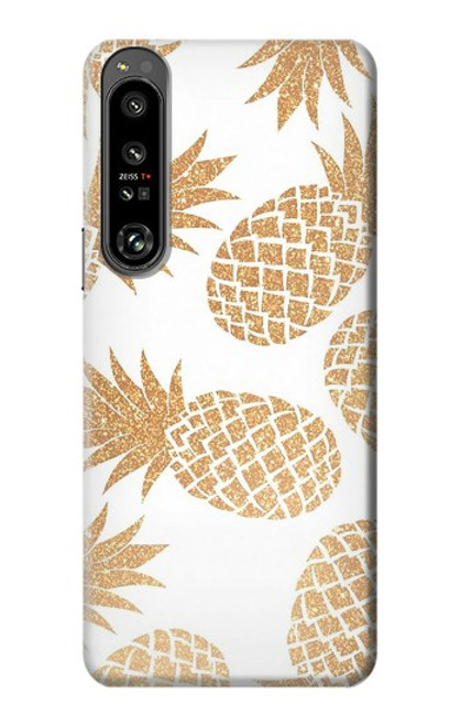 S3718 シームレスパイナップル Seamless Pineapple Sony Xperia 1 IV バックケース、フリップケース・カバー