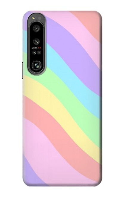 S3810 パステルユニコーンサマー波 Pastel Unicorn Summer Wave Sony Xperia 1 IV バックケース、フリップケース・カバー