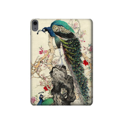 S2086 孔雀の絵画 Peacock Painting iPad Air (2020, 2022), Air 11 (2024,2025,2026), Pro 11 (2022) タブレットケース