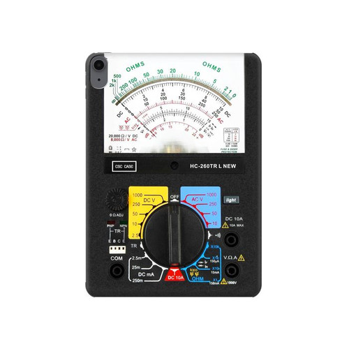 S2660 アナログマルチメータグラフィックプリント Analog Multimeter Graphic Printed iPad Air (2020, 2022), Air 11 (2024,2025,2026), Pro 11 (2022) タブレットケース