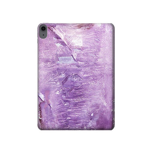 S2690 アメジスト結晶グラフィックプリント Amethyst Crystals Graphic Printed iPad Air (2020, 2022), Air 11 (2024,2025,2026), Pro 11 (2022) タブレットケース