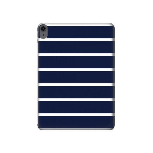 S2767 ネイビーホワイトストライプ Navy White Striped iPad Air (2022,2020, 4th, 5th), iPad Pro 11 (2022, 6th) タブレットケース