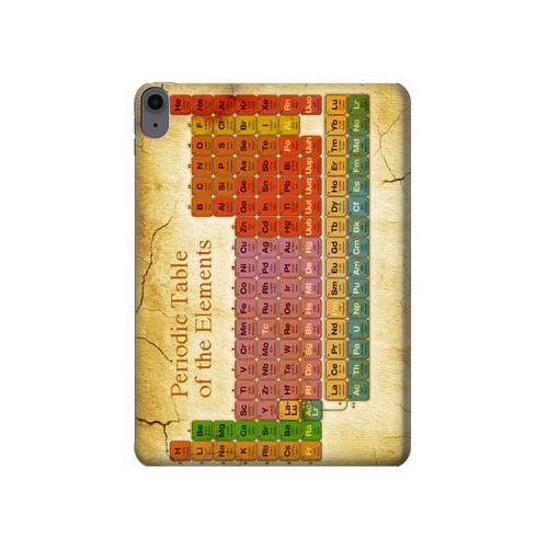 S2934 ヴィンテージ周期表 Vintage Periodic Table of Elements iPad Air (2020, 2022), Air 11 (2024,2025,2026), Pro 11 (2022) タブレットケース