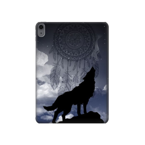 S3011 ドリームキャッチャーオオカミは 月にハウリング Dream Catcher Wolf Howling iPad Air (2020, 2022), Air 11 (2024,2025,2026), Pro 11 (2022) タブレットケース