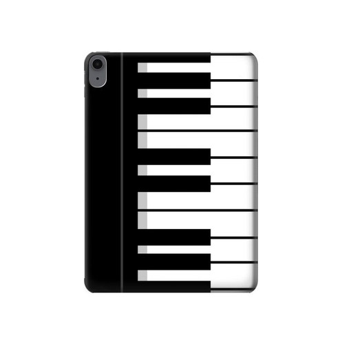 S3078 黒と白のピアノキーボード Black and White Piano Keyboard iPad Air (2020, 2022), Air 11 (2024,2025,2026), Pro 11 (2022) タブレットケース