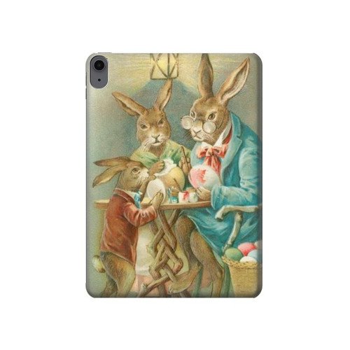 S3164 イースターウサギ家族 Easter Rabbit Family iPad Air (2020, 2022), Air 11 (2024,2025,2026), Pro 11 (2022) タブレットケース