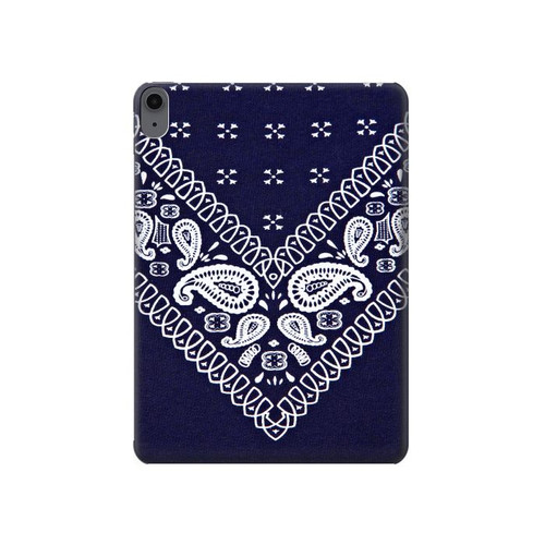 S3357 ネイビーブルーバンダナパターン Navy Blue Bandana Pattern iPad Air (2022,2020, 4th, 5th), iPad Pro 11 (2022, 6th) タブレットケース