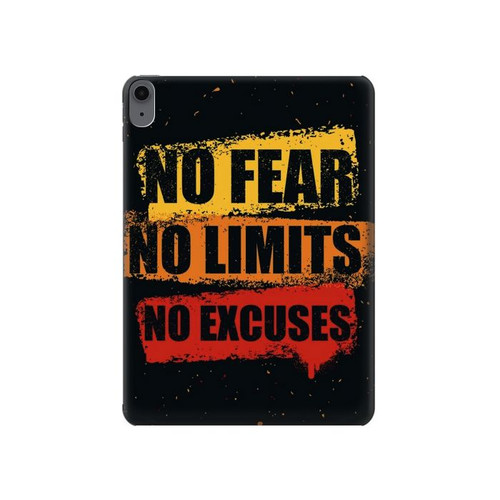 S3492 恐れのない言い訳のない No Fear Limits Excuses iPad Air (2022, 2020), Air 11 (2024,2025), Pro 11 (2022) タブレットケース