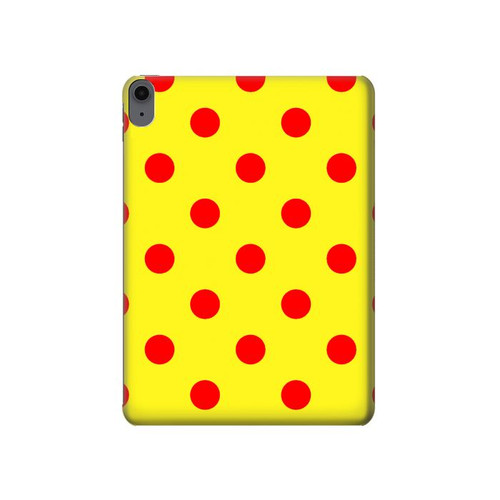 S3526 赤い水玉 Red Spot Polka Dot iPad Air (2020, 2022), Air 11 (2024,2025,2026), Pro 11 (2022) タブレットケース