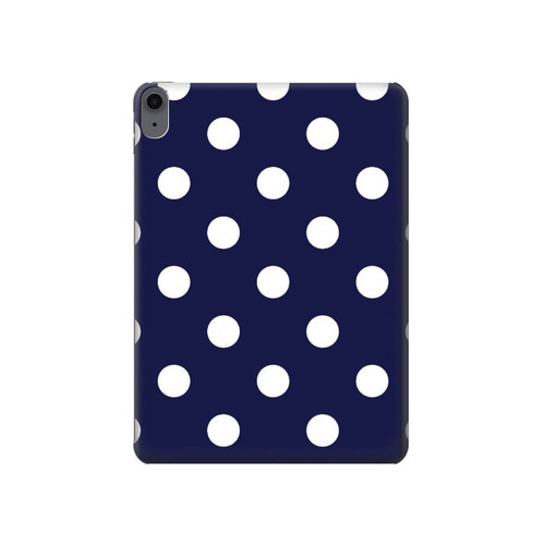 S3533 ブルーの水玉 Blue Polka Dot iPad Air (2020, 2022), Air 11 (2024,2025,2026), Pro 11 (2022) タブレットケース