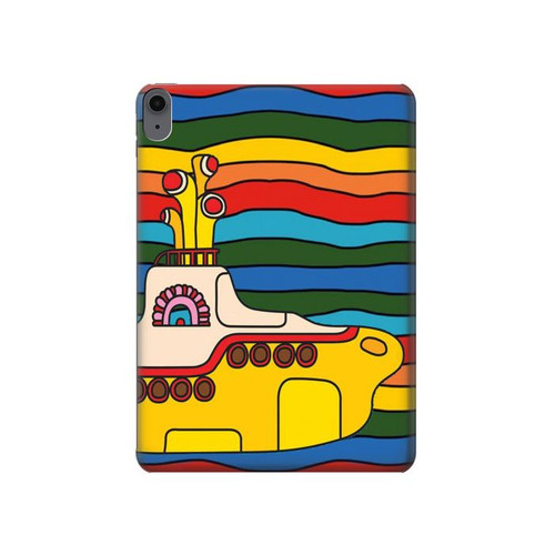 S3599 ヒッピーイエローサブマリン Hippie Submarine iPad Air (2022,2020, 4th, 5th), iPad Pro 11 (2022, 6th) タブレットケース