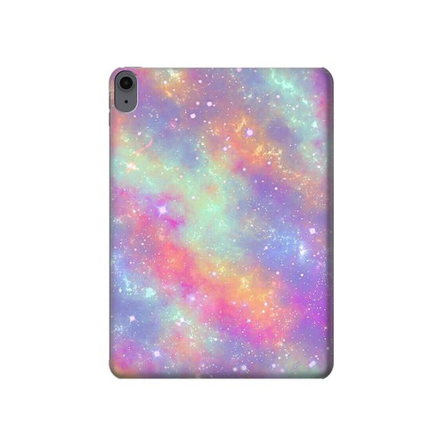 S3706 パステルレインボーギャラクシーピンクスカイ Pastel Rainbow Galaxy Pink Sky iPad Air (2020, 2022), Air 11 (2024,2025,2026), Pro 11 (2022) タブレットケース