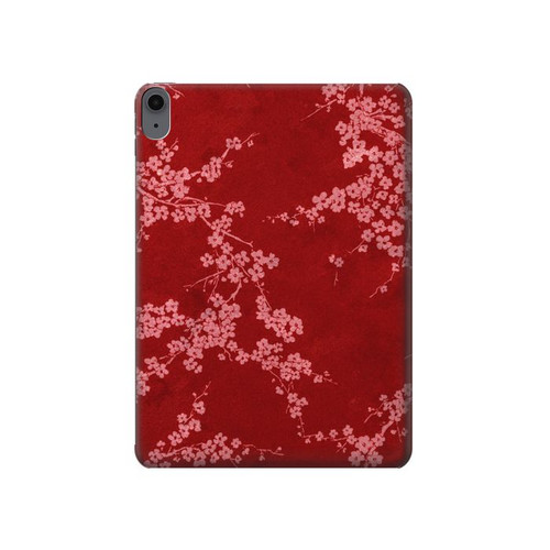 S3817 赤い花の桜のパターン Red Floral Cherry blossom Pattern iPad Air (2022, 2020), Air 11 (2024,2025), Pro 11 (2022) タブレットケース