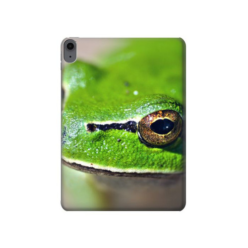 S3845 緑のカエル Green frog iPad Air (2020, 2022), Air 11 (2024,2025,2026), Pro 11 (2022) タブレットケース