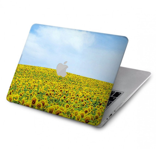 S0232 ひまわり Sunflower MacBook Air 13″ (2022,2024) - A2681, A3113 ケース・カバー
