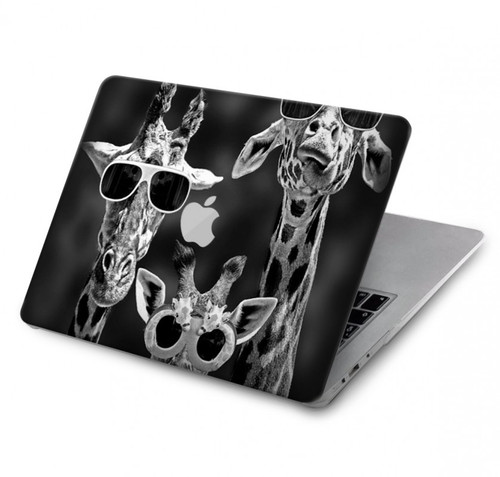 S2327 サングラスとキリン Giraffes With Sunglasses MacBook Air 13″ (2022,2024) - A2681, A3113 ケース・カバー