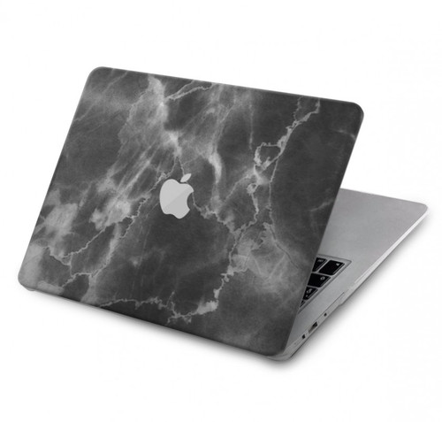 S2526 ブラックマーブルグラフィックプリント Black Marble Graphic Printed MacBook Air 13″ (2022,2024) - A2681, A3113 ケース・カバー