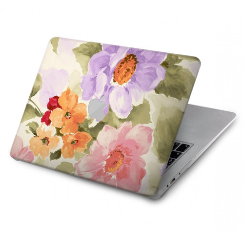 S3035 花 Sweet Flower Painting MacBook Air 13″ (2022,2024) - A2681, A3113 ケース・カバー