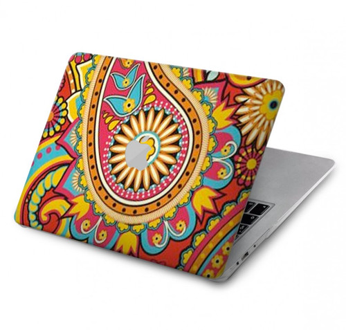 S3402 ペイズリー花柄 Floral Paisley Pattern Seamless MacBook Air 13″ (2022,2024) - A2681, A3113 ケース・カバー