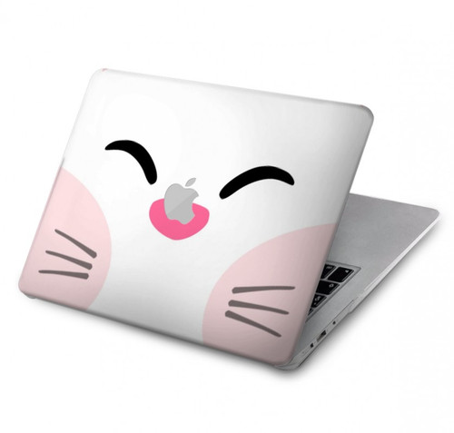 S3542 かわいい猫漫画 Cute Cat Cartoon MacBook Air 13″ (2022,2024) - A2681, A3113 ケース・カバー